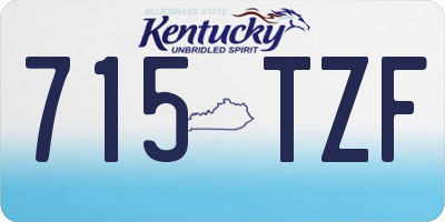 KY license plate 715TZF