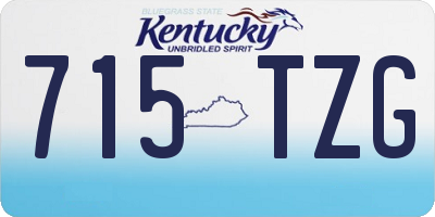 KY license plate 715TZG