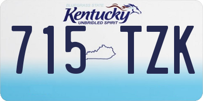 KY license plate 715TZK