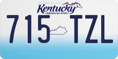 KY license plate 715TZL