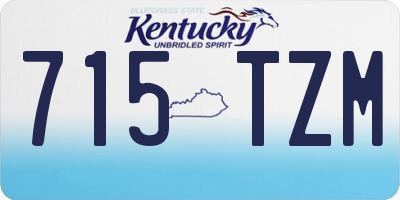 KY license plate 715TZM