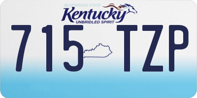 KY license plate 715TZP