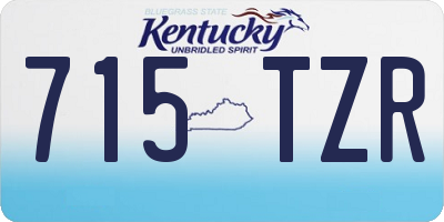 KY license plate 715TZR