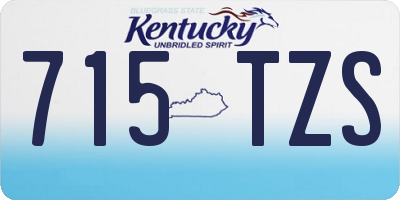 KY license plate 715TZS