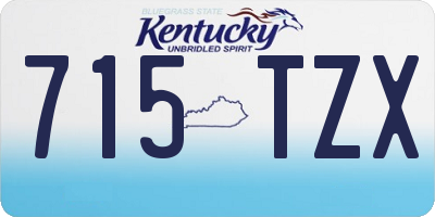 KY license plate 715TZX