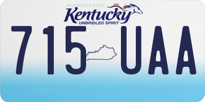 KY license plate 715UAA