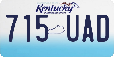 KY license plate 715UAD