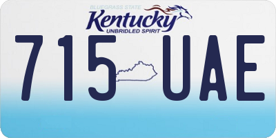 KY license plate 715UAE