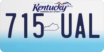 KY license plate 715UAL