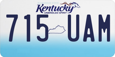 KY license plate 715UAM
