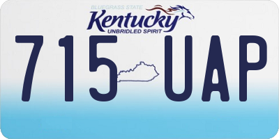 KY license plate 715UAP