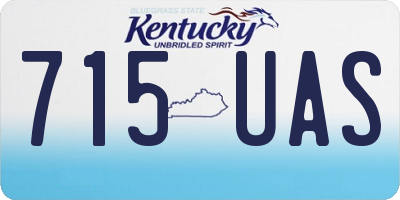 KY license plate 715UAS