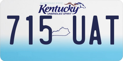 KY license plate 715UAT