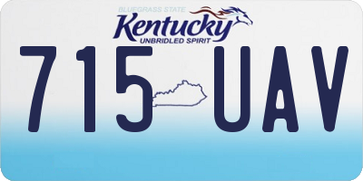 KY license plate 715UAV