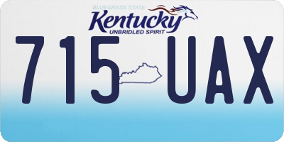 KY license plate 715UAX