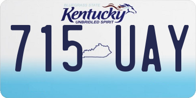 KY license plate 715UAY