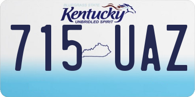 KY license plate 715UAZ
