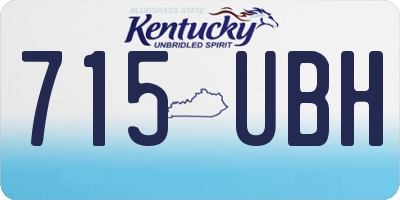 KY license plate 715UBH