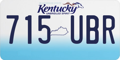 KY license plate 715UBR