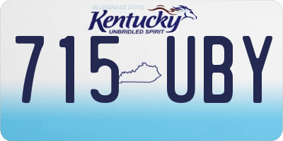 KY license plate 715UBY