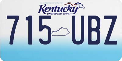 KY license plate 715UBZ