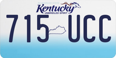 KY license plate 715UCC