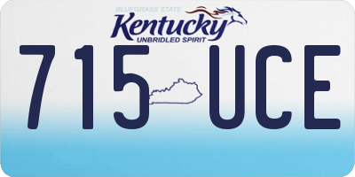 KY license plate 715UCE