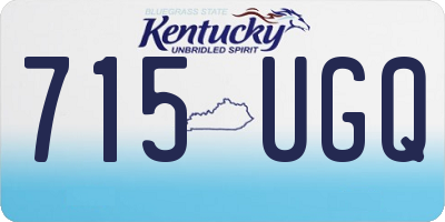 KY license plate 715UGQ