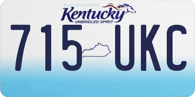 KY license plate 715UKC