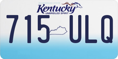 KY license plate 715ULQ