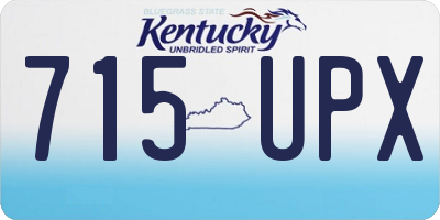 KY license plate 715UPX