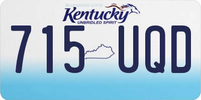 KY license plate 715UQD
