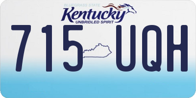 KY license plate 715UQH
