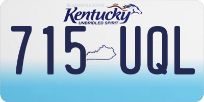 KY license plate 715UQL
