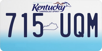 KY license plate 715UQM
