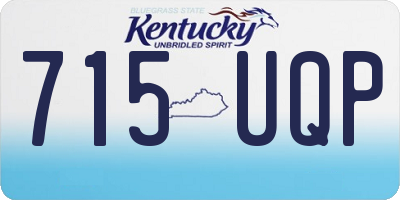 KY license plate 715UQP