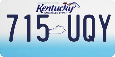 KY license plate 715UQY