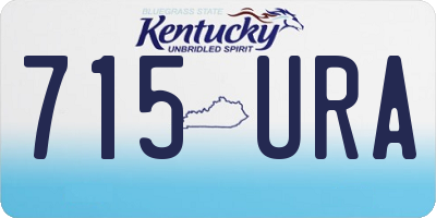 KY license plate 715URA