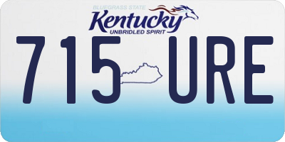 KY license plate 715URE