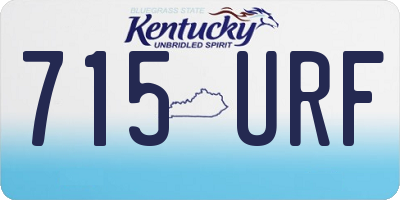 KY license plate 715URF