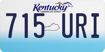 KY license plate 715URI
