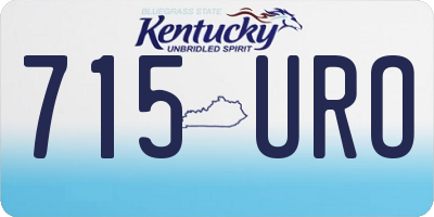 KY license plate 715URO