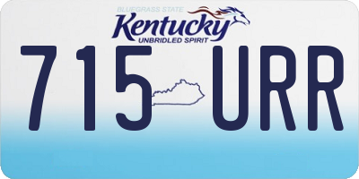 KY license plate 715URR