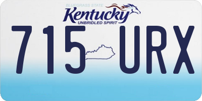 KY license plate 715URX