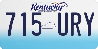 KY license plate 715URY