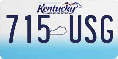 KY license plate 715USG