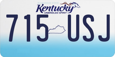 KY license plate 715USJ