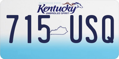 KY license plate 715USQ