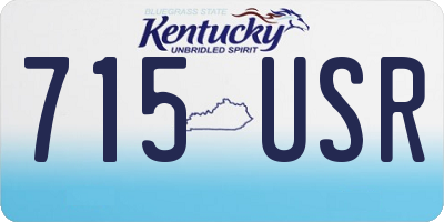 KY license plate 715USR