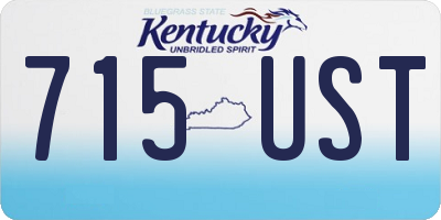 KY license plate 715UST